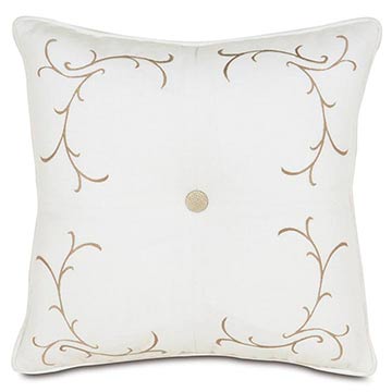 BREEZE WHITE TUFTED EMBROIDERED