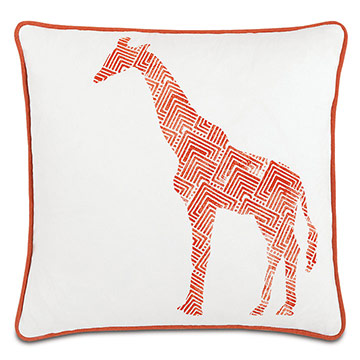 Ұ 18X18 GENTEEL GIRAFFE