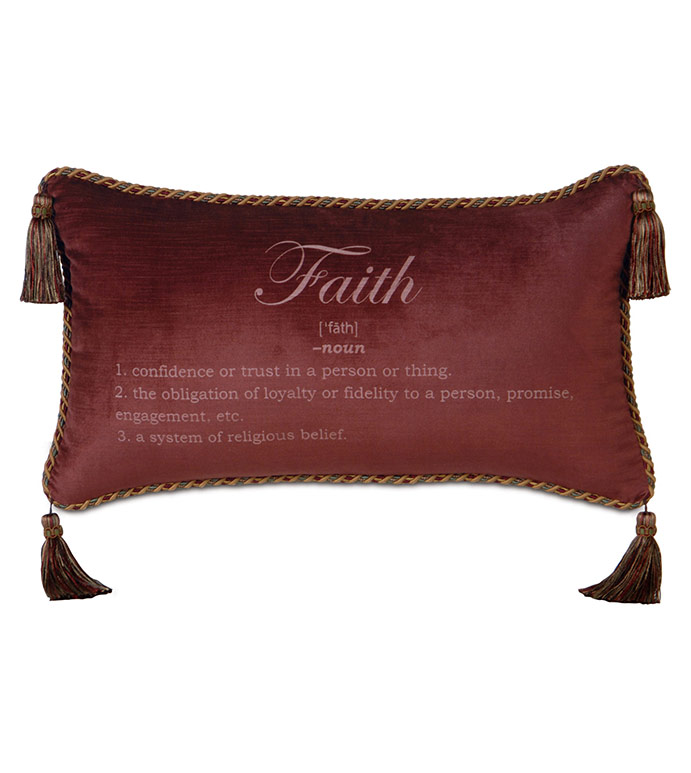 ǰȷ 15X26 AVANT-GARDE PILLOW B (FAITH)