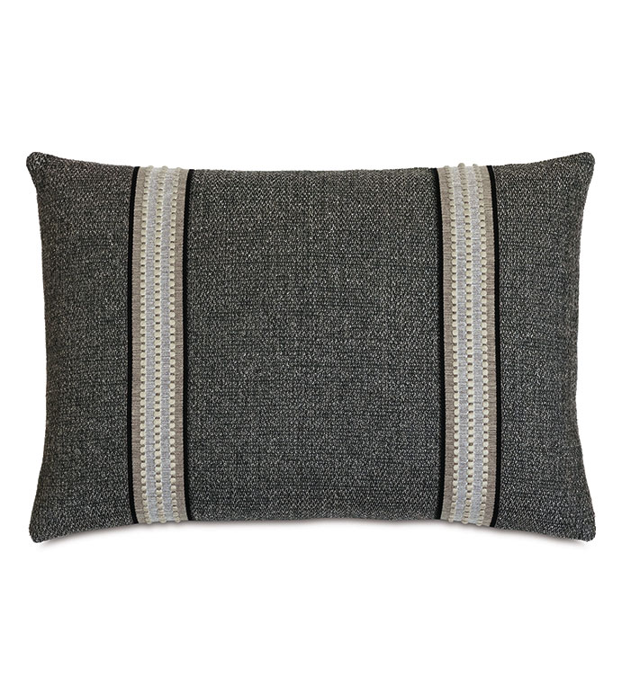 ŵ 16X22 ENOCH TEXTURED BORDER DECORATIVE PILLOW