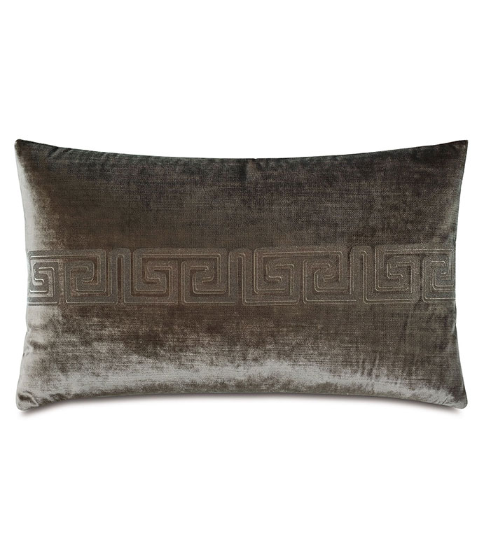 ŷʱ 13X22 ANTIQUITY GREEK KEY DECORATIVE PILLOW IN OREGANO