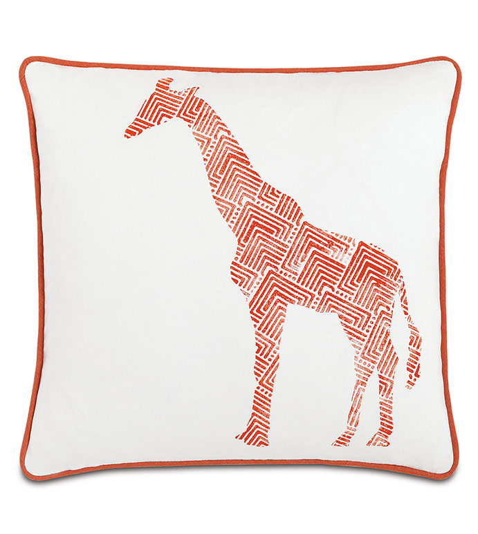 Ұ 18X18 GENTEEL GIRAFFE