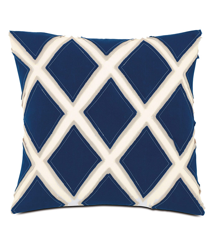  18X18 CRISS-CROSS OUTDOOR PILLOW