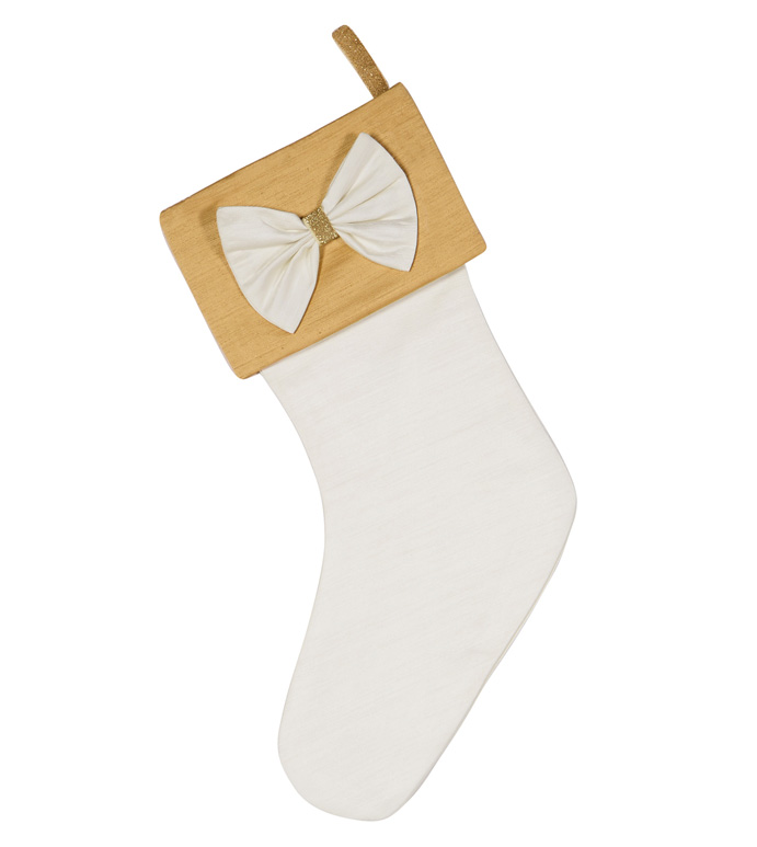 ɫʥ 20X12 GOLD BOW STOCKING