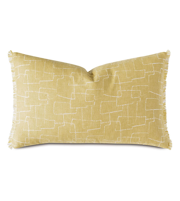 ˫ 13X22 TWIN PALMS ABSTRACT DECORATIVE PILLOW