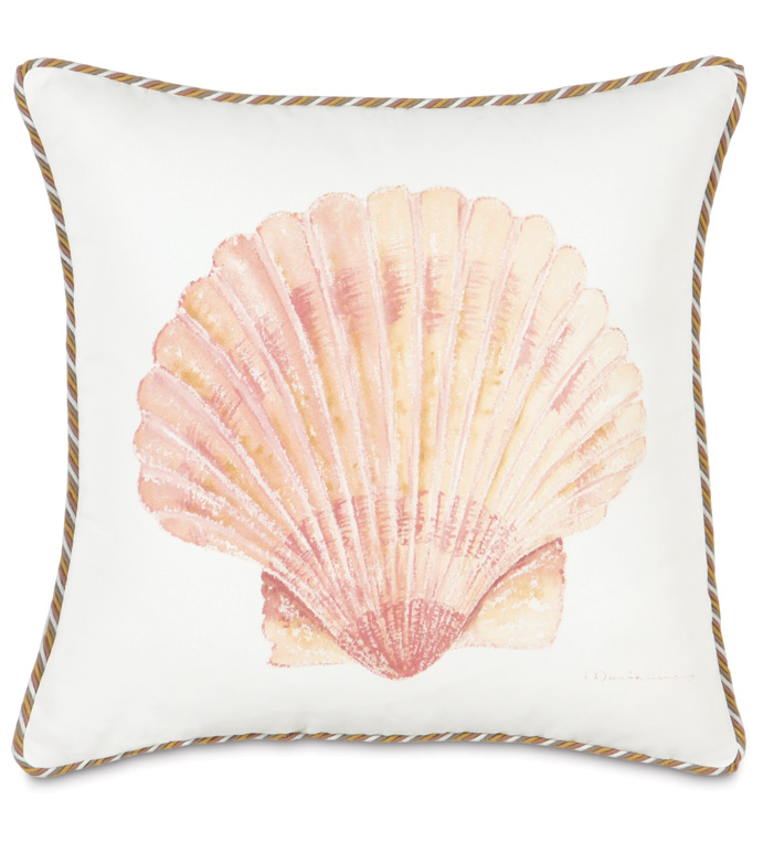 ˹ 20X20 HAND-PAINTED SCALLOP SHELL