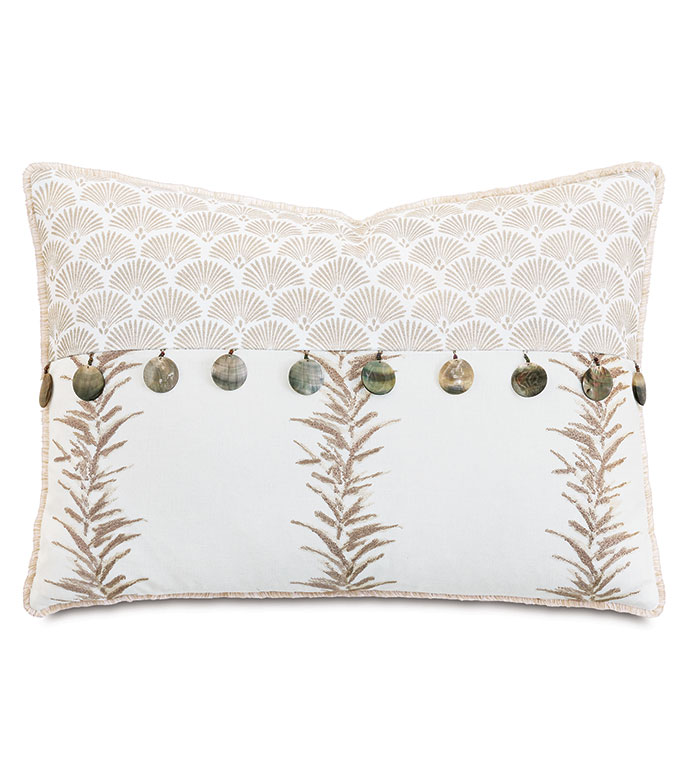  16X22 CASA GUAVA PIECED DECORATIVE PILLOW