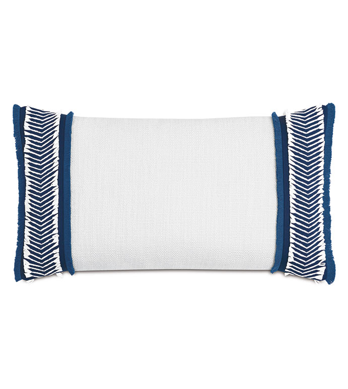 ɱ 15X26 COCOBAY RAFFIA TRIM DECORATIVE PILLOW