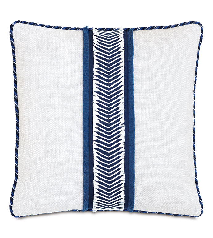 ɱ 20X20 COCOBAY RAFFIA TRIM DECORATIVE PILLOW