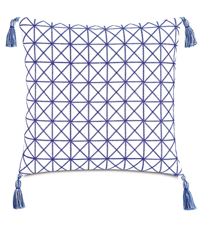 ɱ 20X20 COCOBAY EMBROIDERED DECORATIVE PILLOW