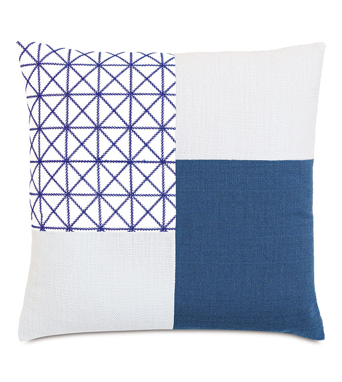 ɱ 22X22 COCOBAY PATCHWORK DECORATIVE PILLOW