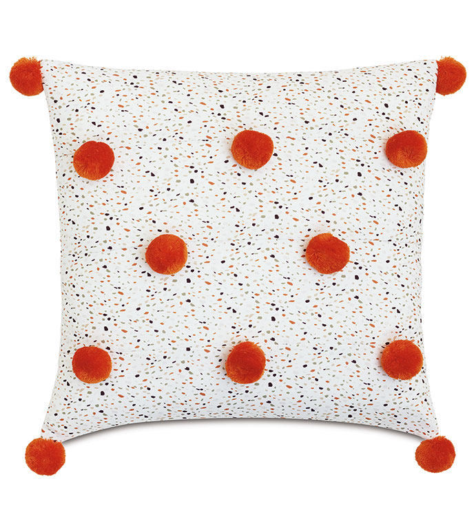  22X22 WILDER POM-POM DECORATIVE PILLOW