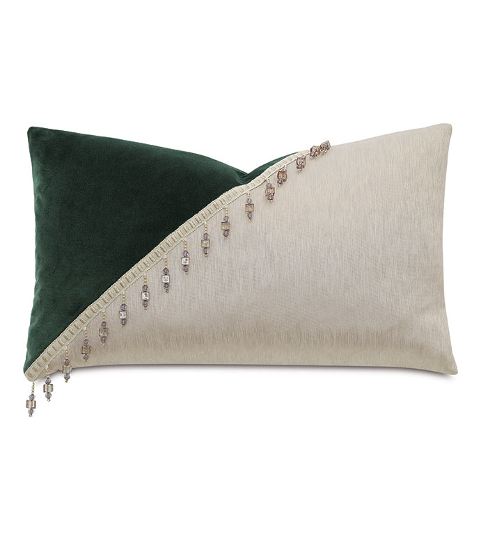  13X22 ESMERALDA COLORBLOCK DECORATIVE PILLOW