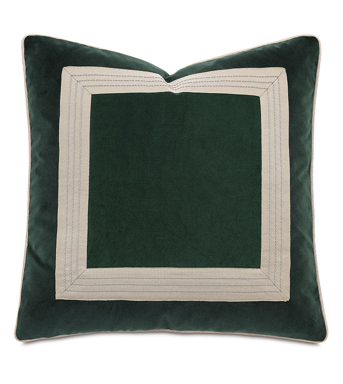  22X22 ESMERALDA VELVET DECORATIVE PILLOW