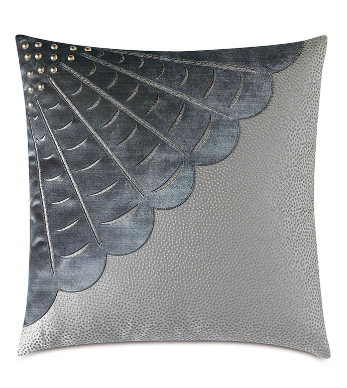 ӡ֧ 20X20 INDOCHINE VELVET APPLIQUE DECORATIVE PILLOW