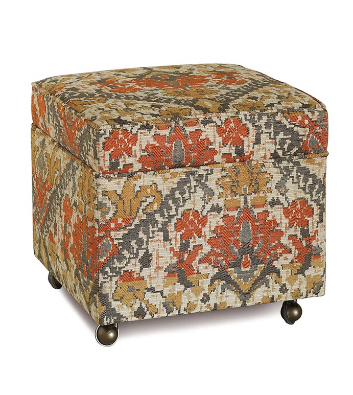 ˹֮ 19X19X20 DOUGLAS CAMEL BOXED OTTOMAN