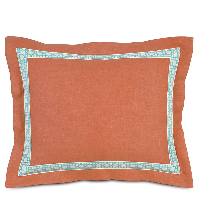  20X27 BREEZE TANGERINE STANDARD SHAM