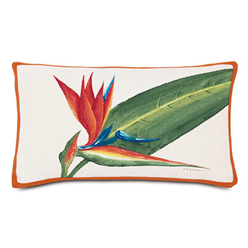  13X22 BIRD OF PARADISE OUTDOOR PILLOW