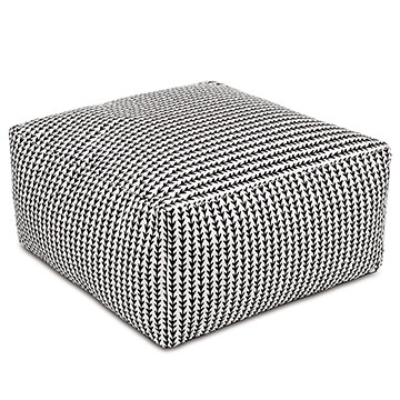  24X24X12 ZIGGY VINE POUF