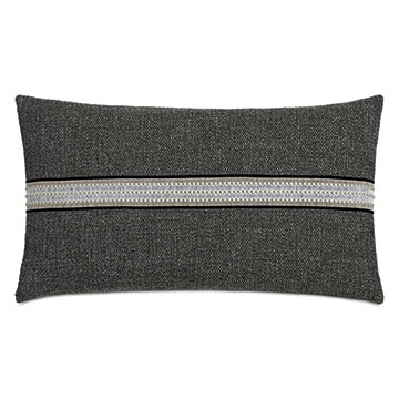 ŵ 15X26 ENOCH TEXTURED BORDER DECORATIVE PILLOW