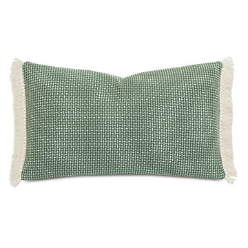  13X22 CASA GUAVA CROSSHATCH DECORATIVE PILLOW