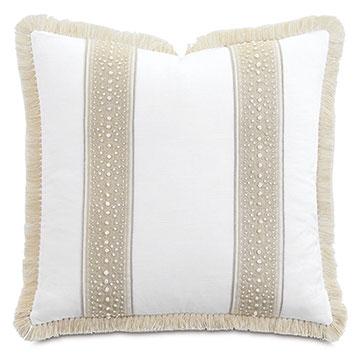  22X22 CASA GUAVA EMBROIDERED DECORATIVE PILLOW