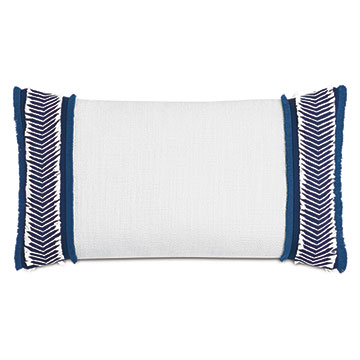 ɱ 15X26 COCOBAY RAFFIA TRIM DECORATIVE PILLOW