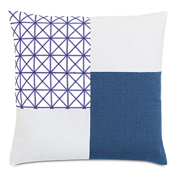 ɱ 22X22 COCOBAY PATCHWORK DECORATIVE PILLOW